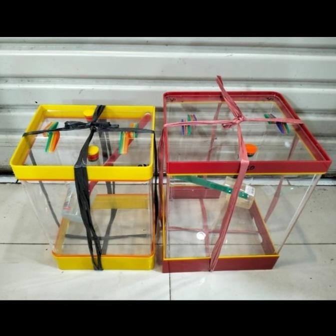 Aquarium es buah bahan akrilik / Tempat es buah 15 liter dan 20 liter