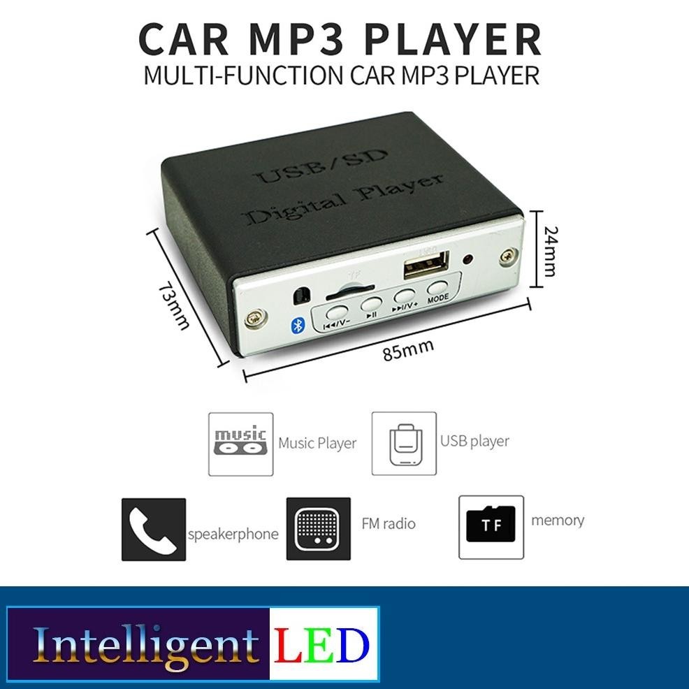 Promo Tahun Baru Bluetooth Mp3 Music Player Box Usb Tft Fm Radio Stereo 12V D079Bt Asli