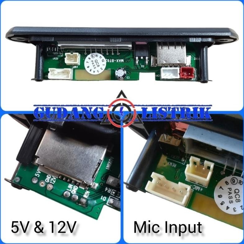 Big Promo Module Kit Mp3 Player Bluetooth 5.0 Plus Remote 5V 12V Stereo Max Bayar Ditempat