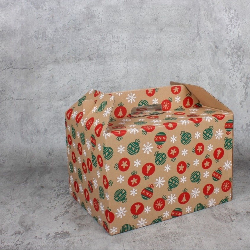 

10 Pcs Kardus Jinjing besar uk. 34x26x23 cm Dus tenteng hampers parcel Natal