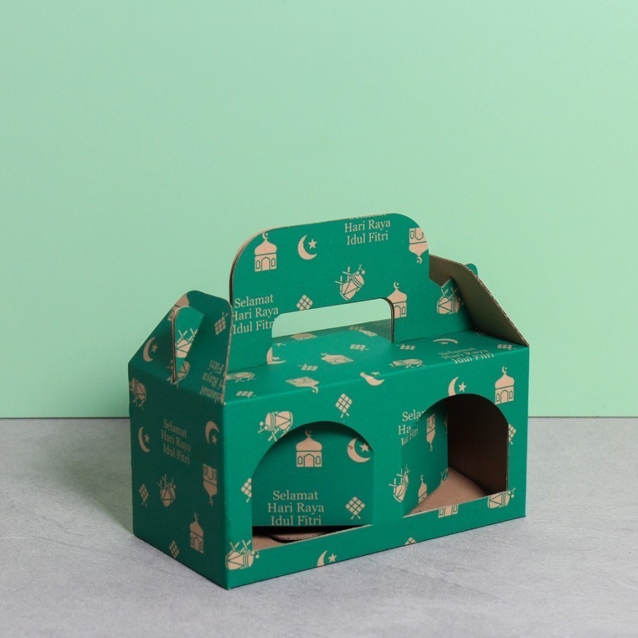 

10 Pcs Dus Jinjing Box isi 2 Toples Jar Idul Fitri 1 uk 21 x 10.5 x 10.5 cm