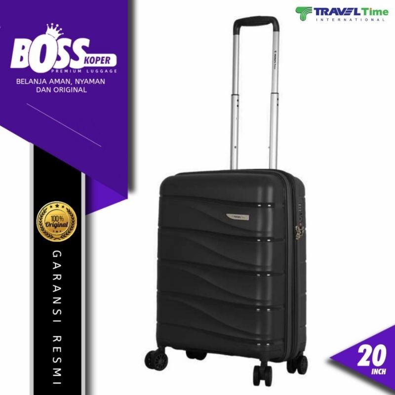 Koper 20 Inch TRAVEL TIME Hardcase Kuat Cabin/Kabin Expand Original