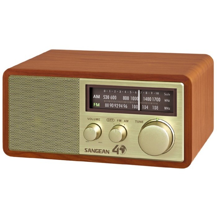 ready Radio Kayu Retro Vintage Sangean WR-11 SE AM FM Analog Wooden Cabinet