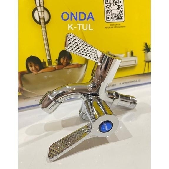 Keran Cabang Onda K-Tul 1/2" Kran Air Double Shower Kran Mesin Cuci