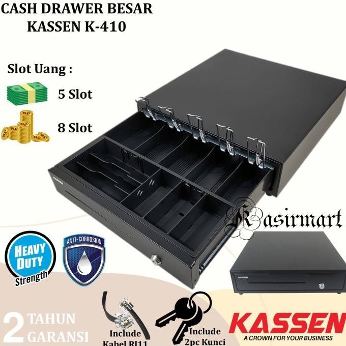 

CASH DRAWER KASSEN K410 CASH DRAWER KASSEN K-410 / MK410 RJ11 KASIR