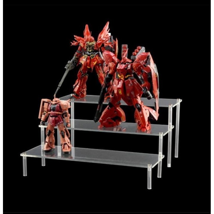 PROMO Stand Base Display Acrilic Akrilik Tingkat Action Figure Gundam SHF VT