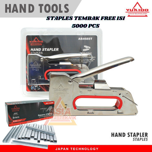 

Staples R23 + Bonus Isi 5000Pcs Gun Taer Stapler Staples Perekat Powerfull Yukido