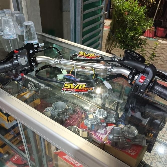 Paket Stang Stir Day Copy Daytona set Gas Ksr holder Vixion master Mos