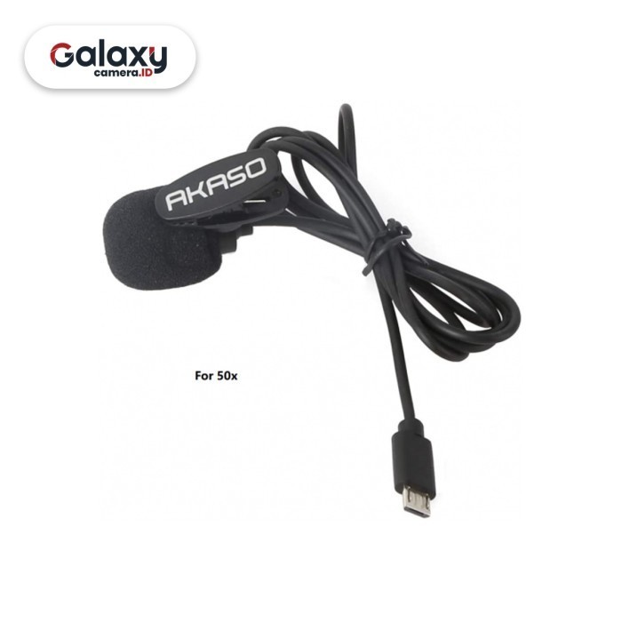 New Akaso External Microphone Usb For Akaso V50X & Ek7000 Pro Mic Original Free Ongkir