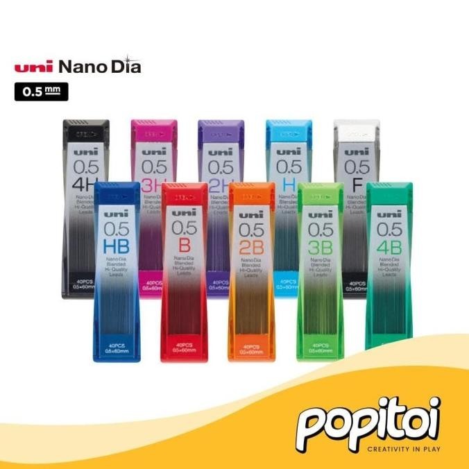 

Best - UNI NANO DIA Pencil Lead Refill 0.5 mm Isi Pensil Mekanik Pilot Zebra ~