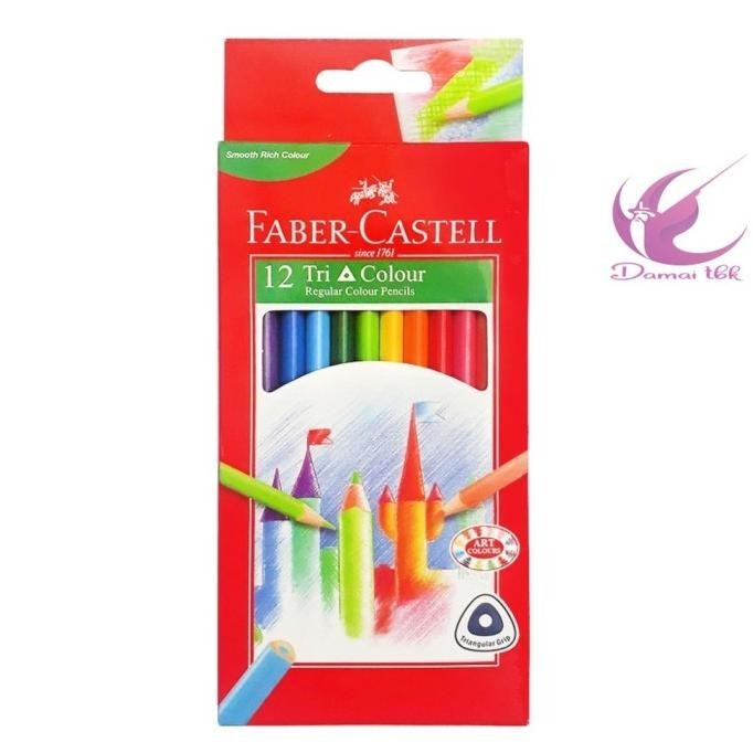 

Big Sale Faber Castell Colour Pencils Tri Grip Pensil Warna Triangular Isi 12 ..