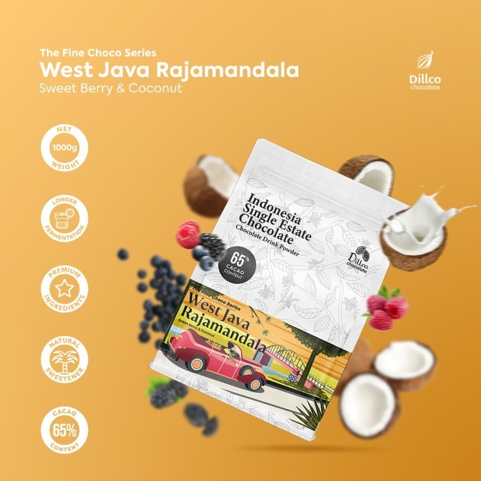 

Dillco Fine Choco Series WEST JAVA RAJAMANDALA 1 Kilogram