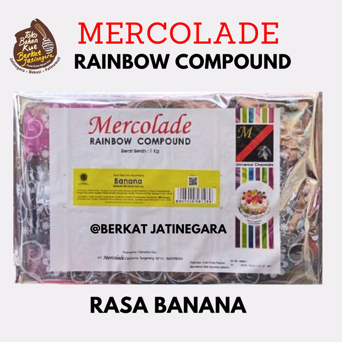 

JUAL MERCOLADE RAINBOW COMPOUND 1KG / COKLAT BLOK WARNA MERCOLADE 1 KG