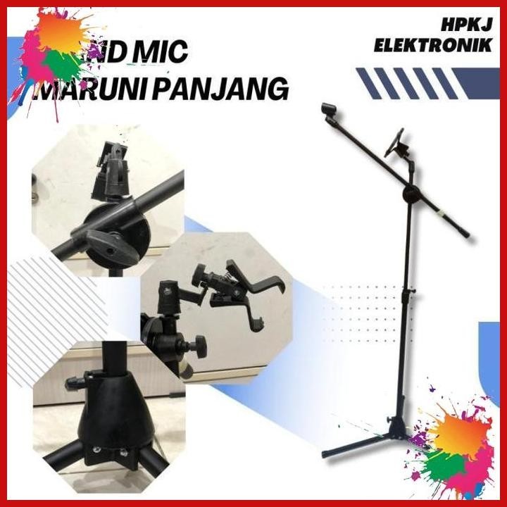 stand mic maruni panjang + holder hp stand maruni panjang 2 holder (kwj)