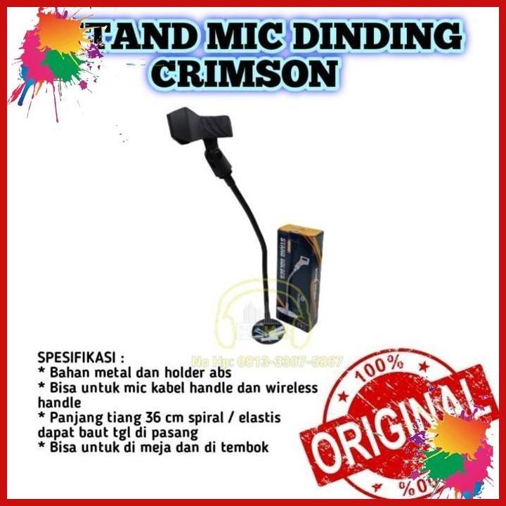 stand mic dinding crimson stand microphone dinding crimson (kwj)