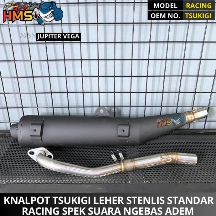 Knalpot Tsukigi Jupiter Z Vega R Vega Zr Jupiter Z New Leher Pelangi