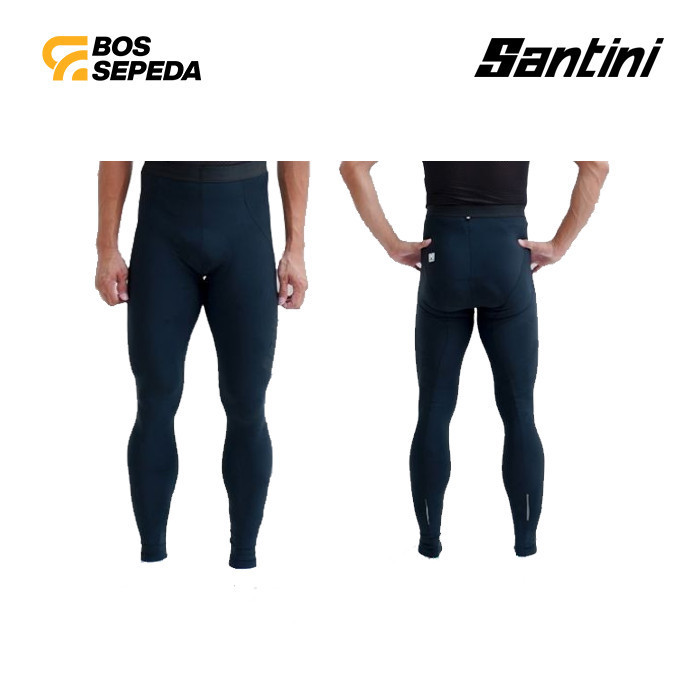 Celana Santini Long Tights Without Braces Nat Pad Black