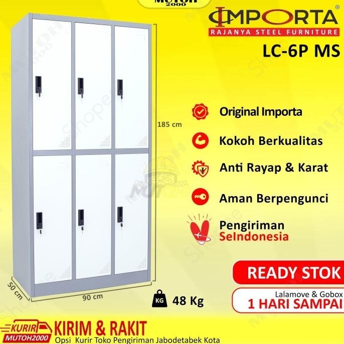 

Importa Lc-6Xp Bt Ms Loker Besi 6 Pintu Locker Besi 6 Pintu Full Plat Limited Edition