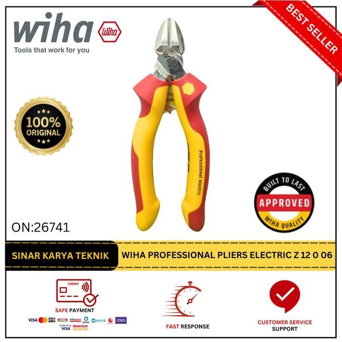 TANG WIHA Z 12 0 06 PROFESSIONAL PLIER ELECTRIC DIAGONAL CUTTERS ORI