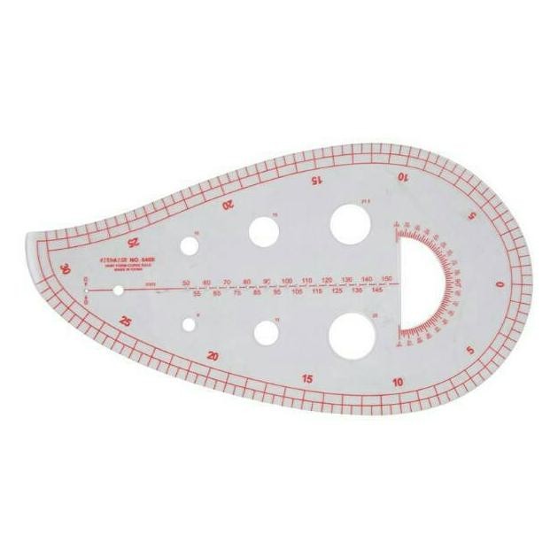 

WAH Penggaris Jahit Menjahit - Sewing Ruler - French Curve Ruler No. 6460