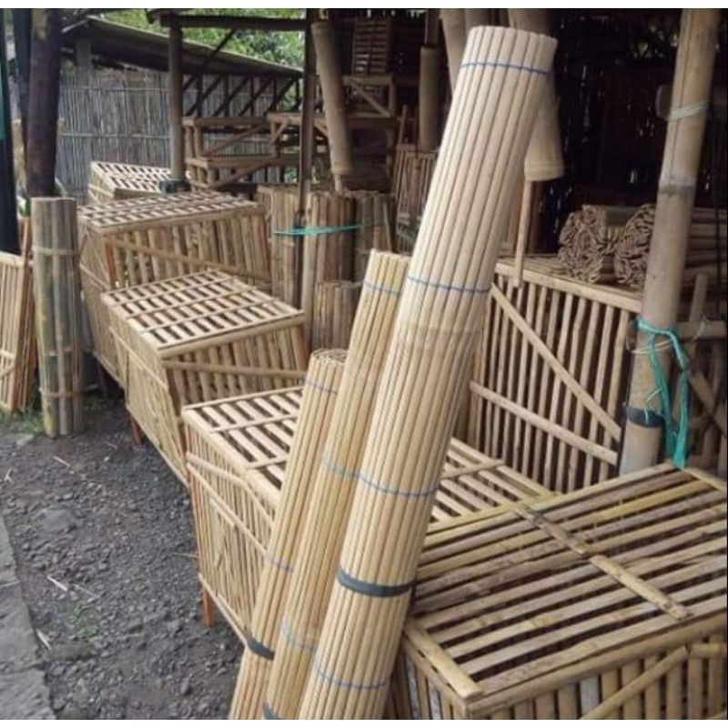 PROMO KANDANG Kandang ayam, Box bambu lipat rakitan ukuran 70x40 cm Murah