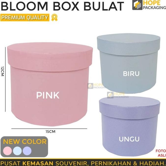 

New! Bloom Box Bulat 3 ukuran Box Bunga Kotak Bunga /Flower Box Blooming ~