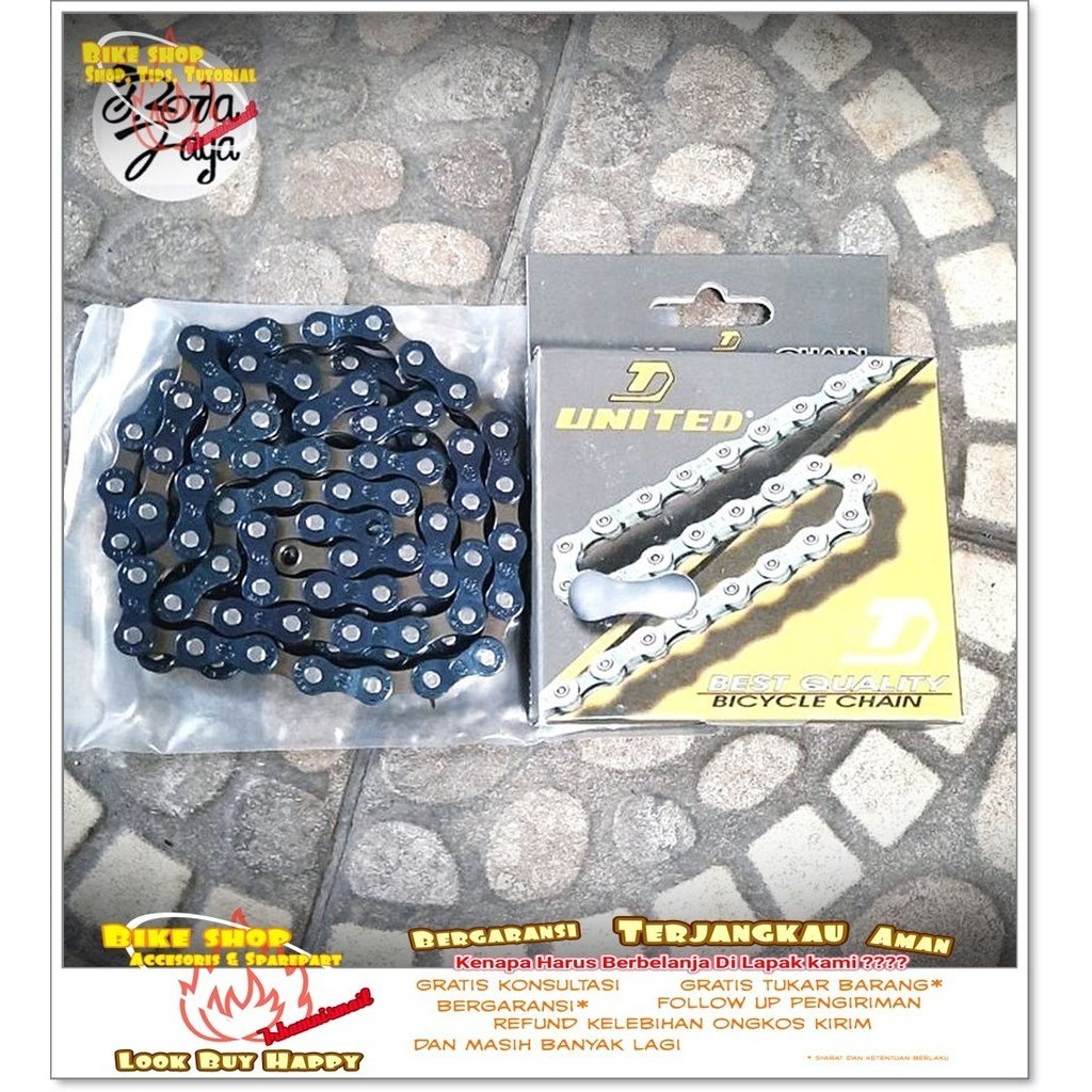 RANTAI MTB UNITED 7 SPEED 212 116L Sepeda MTB BMX