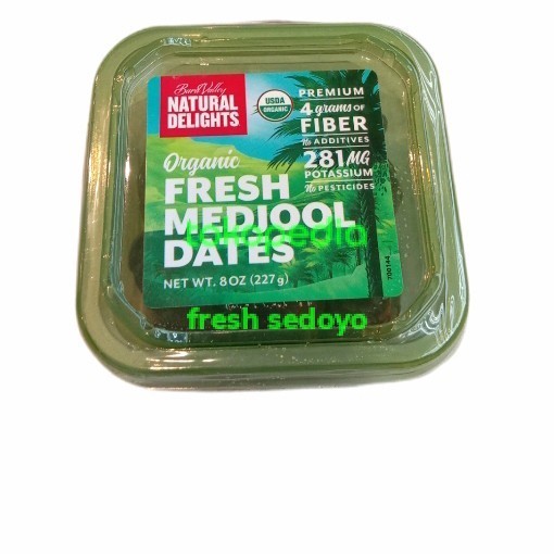 

Natural Delights Organic Fresh Medjool Dates 227G / Kurma Organik