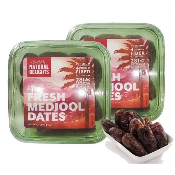 

Kurma Medjool Natural Delights Usa Whole Premium Dates 1Pack 454Gr