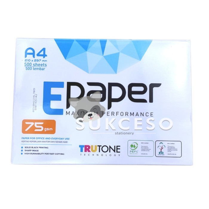 

HARGA DISKON Epaper Kertas Print/Fotocopy A4 75gr