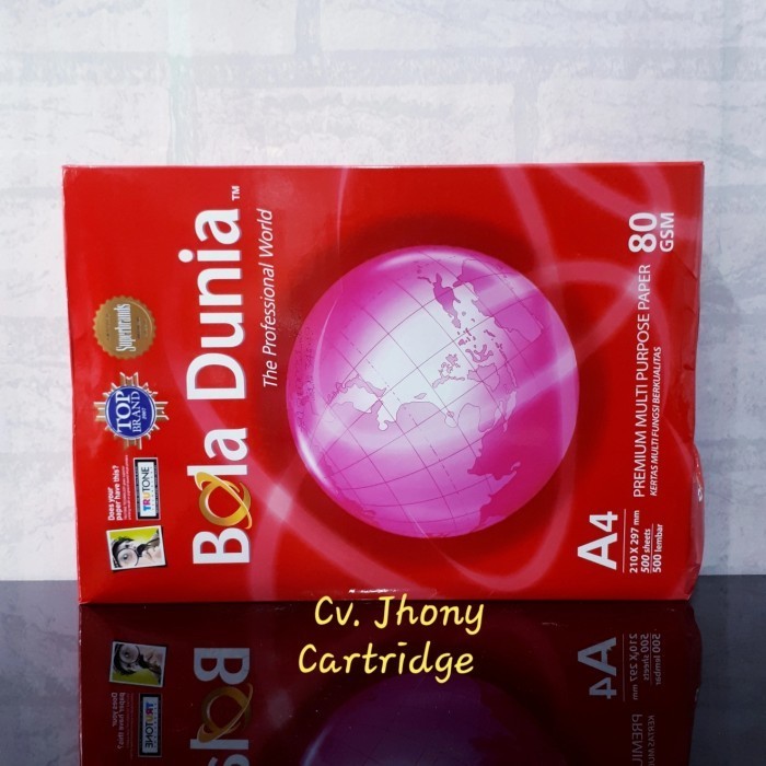 

HRG DISKON Kertas Print Hvs Bola Dunia A4 80 g gsm gram