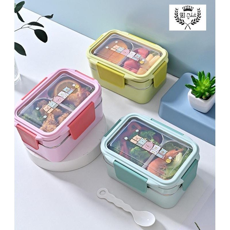 

Kotak makan ANAK Lunch Box Tempat makan 2 tingkat 304 STAINLESS