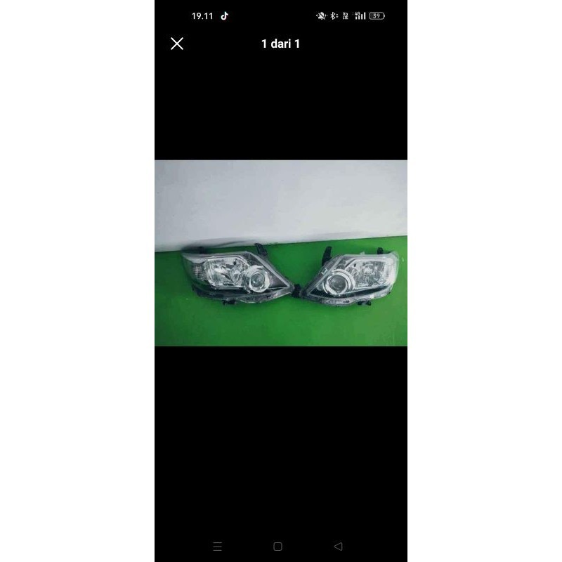 headlamp fortuner 2015