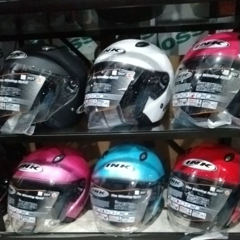 INK Centro jet solid original helm retro polos
