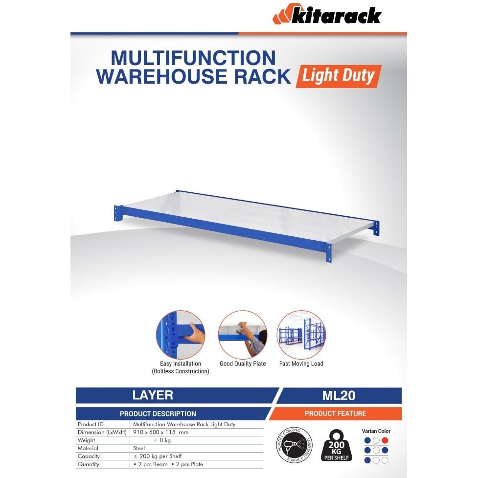 Layer Rack Gudang / Tambahan Tatakan Rak Heavy Duty