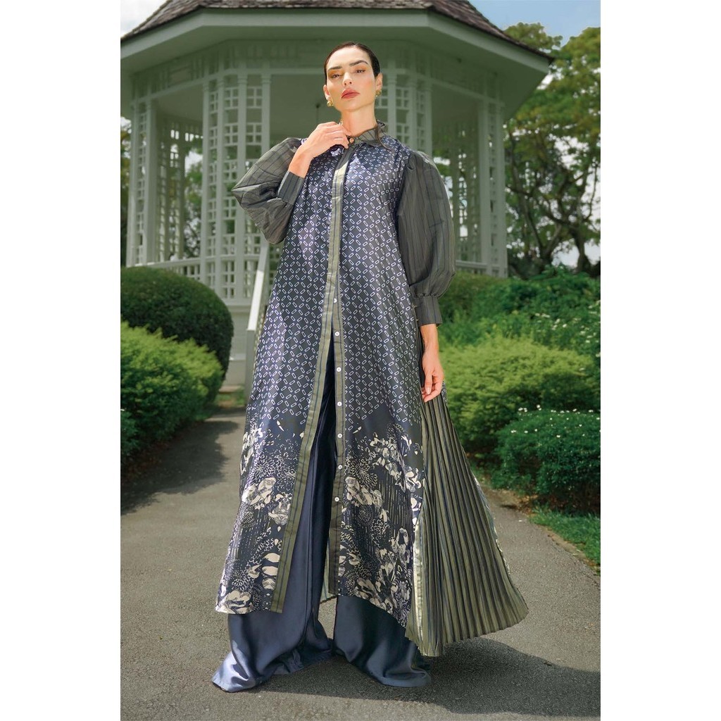 Benang Jarum - Aquila Pleated Dress - Navy