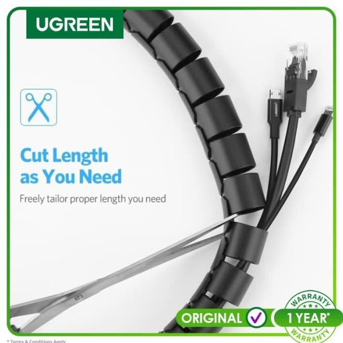 

Ugreen Spiral Cable Zipper Organizer Tube 0.25M X 3M (30819) Original