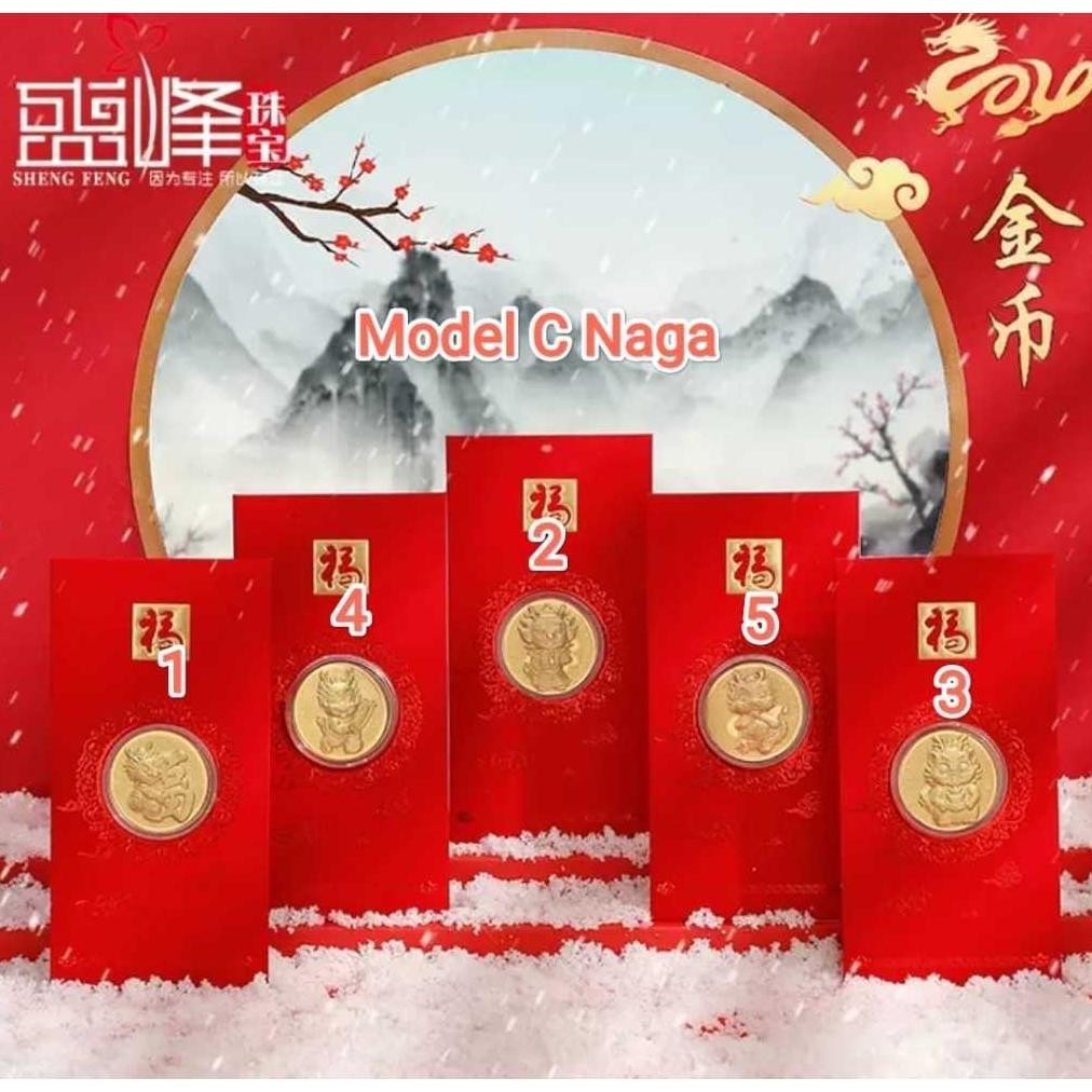 

Bisa Cod Angpao Imlek Angpau Koin Emas Naga Dragon Gold Coin Tahun 2024 Premium Cod