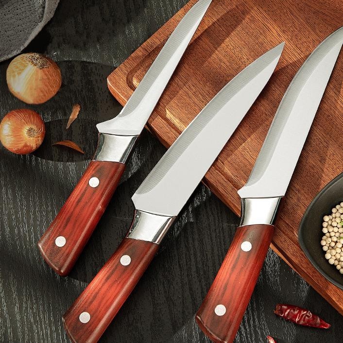 Ruang Nyaman--Meat Boning Carving Butcher Knife Stainless Steel/Pisau Daging Piso Sembelih Pisau Iri