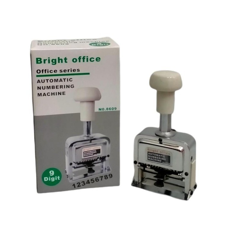 

JUAL STEMPEL CAP NOMOR OTOMATIS 9 DIGIT AUTOMATIC NUMBERING MACHINE
