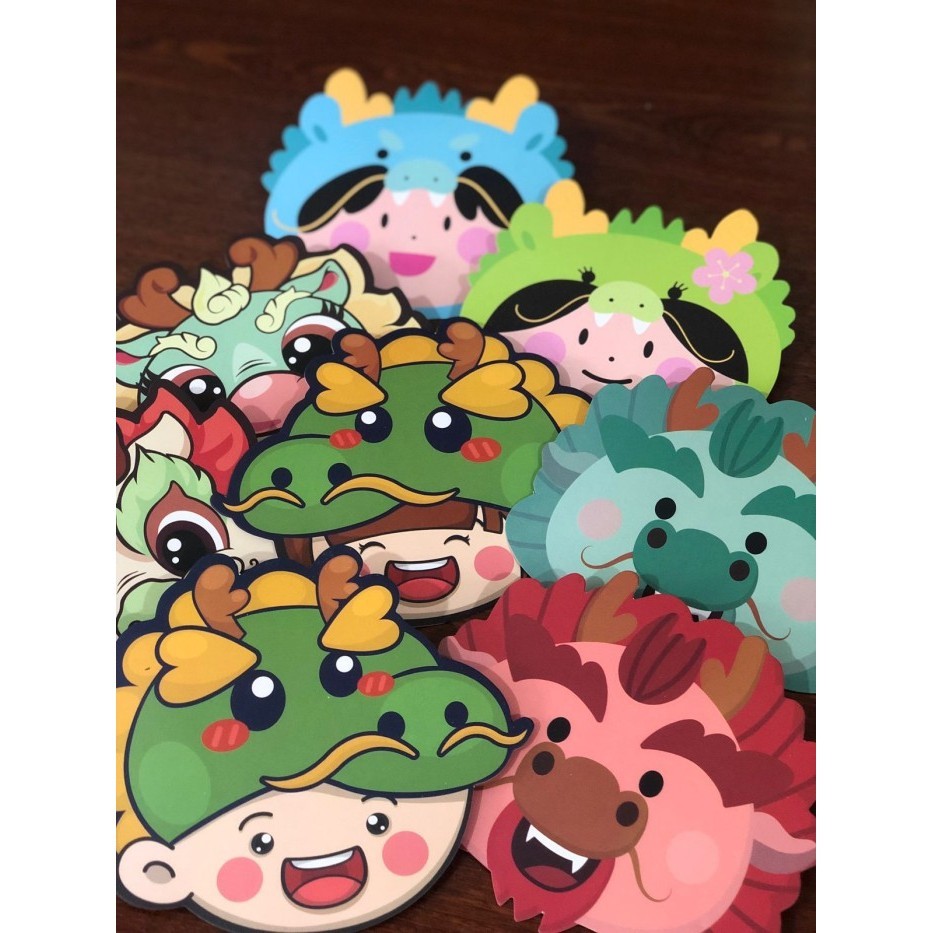 

BRG BARU Isi 6 pcs Angpao Imlek Bentuk Lucu Angpao Chinese New Year Karakter 3D