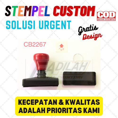 

HARGA DISKON STEMPEL CUSTOM /PERSEGI 22X67 MM /BISA 2 WARNA/TINTA OTOMATIS