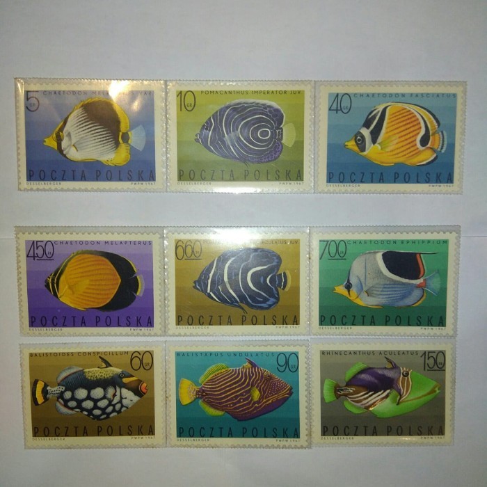 

JUAL perangko prangko stamp langka rare ikan animal filateli Poland Eropa