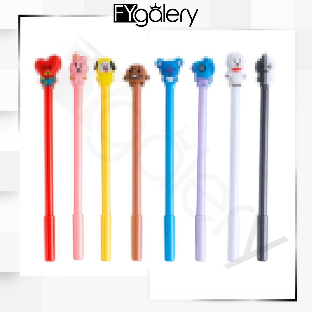 

FYGALERY PENA CUTE BLACK INK GEL PEN CARTOON BALLPOINT SCHOOL STATIONERY PENA IMPORT Y1067