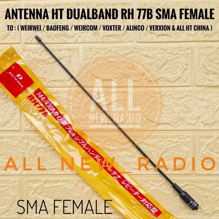ANTENA HT RH 77B 771 SMA FEMALE TO HT BAOFENG WEIRWEI VOXTER DUALBAND
