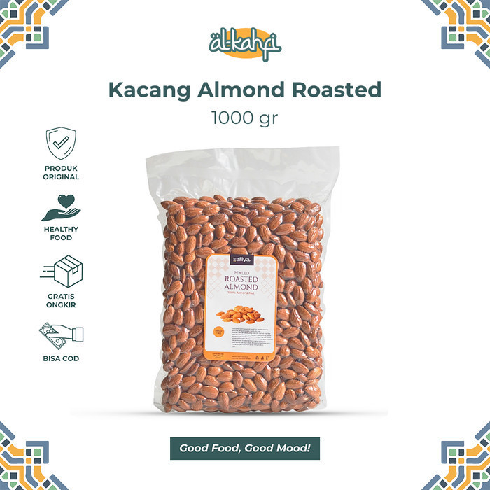 

SALEE!!!!! Kacang Almond Kupas Roasted 1kg Kacang Almond 100% Original Bes