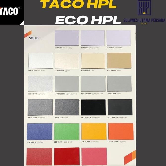 Produk Unggulan] hpl taco eco lengkap ECO HPL