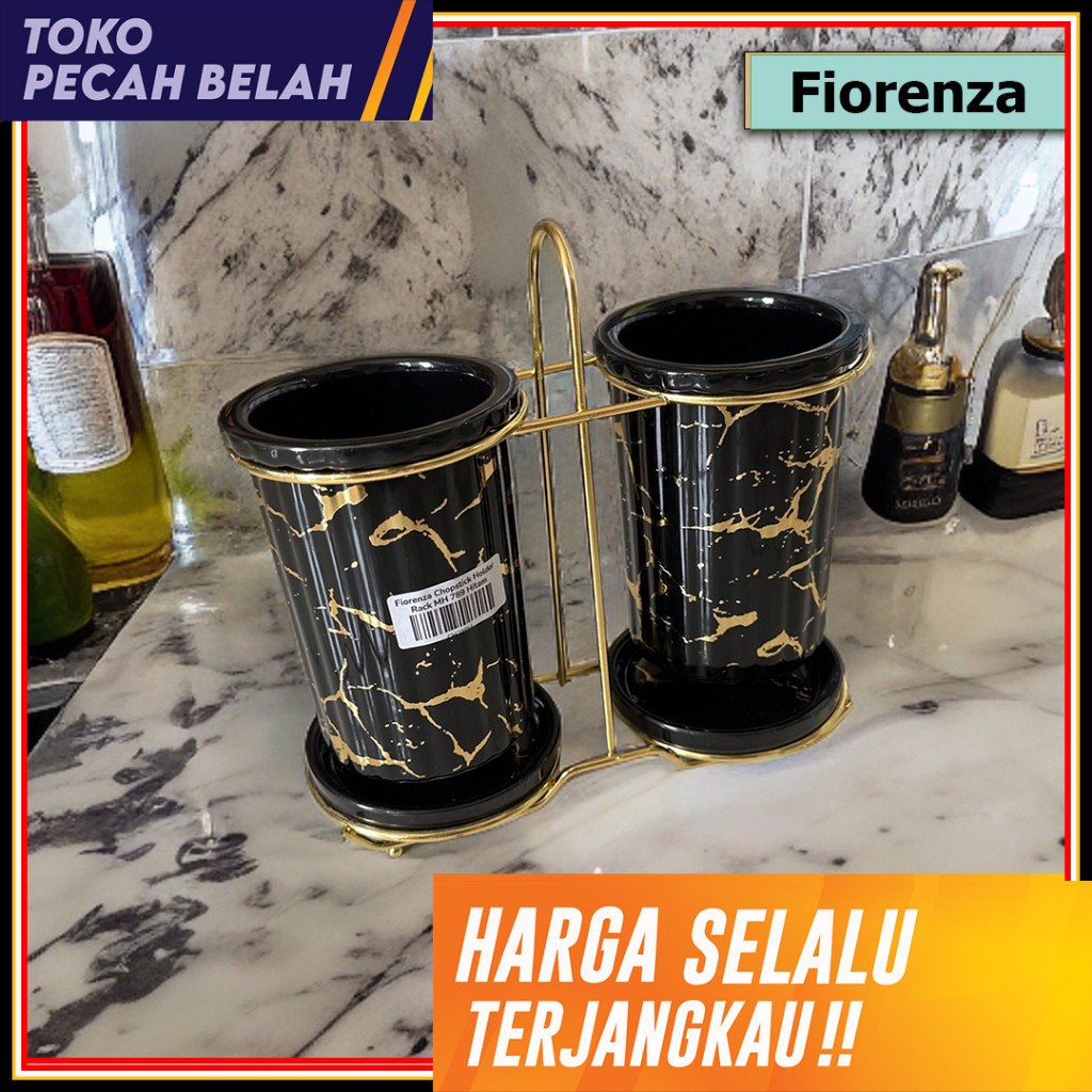 Fiorenza - Tempat Sendok Garpu Sumpit Fiorenza MH 789 Hitam