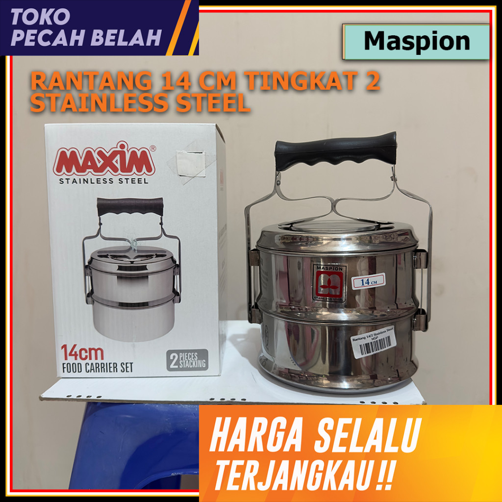 Rantang 14 CM SUSUN 2 Stainless Steel Maspion