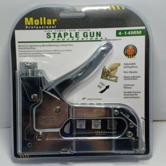 

BEBAS ONGKIR - Mollar Staples Gun Tacker 3 In 1 / Staple Jok Tembak Hekter 3 Way